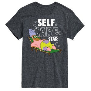 Men's - SpongeBob SquarePants - Self Care Patrick Star Short Sleeve Graphic T-Shirt - 1 of 4