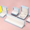 Unique Bargains Velvet Paper Cuboid Jewelry Display Box - 4 of 4