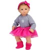 Sophia’s Snowflake Onesie, Tutu, Headband, & Booties Set for 15” Baby Dolls, Hot Pink/Gray - 2 of 4