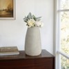 Decorative Ribbed Flower Vase for Living Room Decor - Minimalist Stylish Home Accent for Bedroom, Office, or Tabletop Decor - 3 of 4