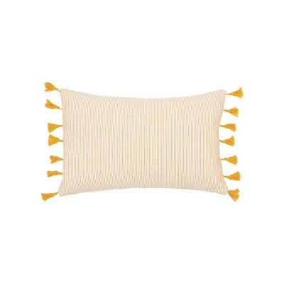 carol & frank 14" x 22" Brett Striped Cotton Decorative Throw Pillow Cover And Insert Set
