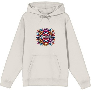 Yo Soy Mis Raices Floral Art Adult Long Sleeve Hoodie - 1 of 2