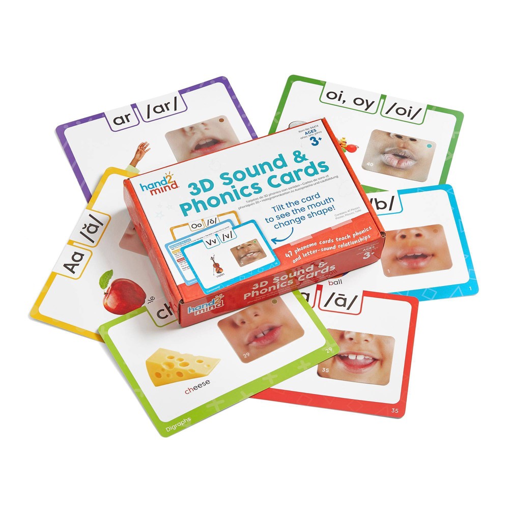 Hand2Mind 3D Sound And Phonics Cards