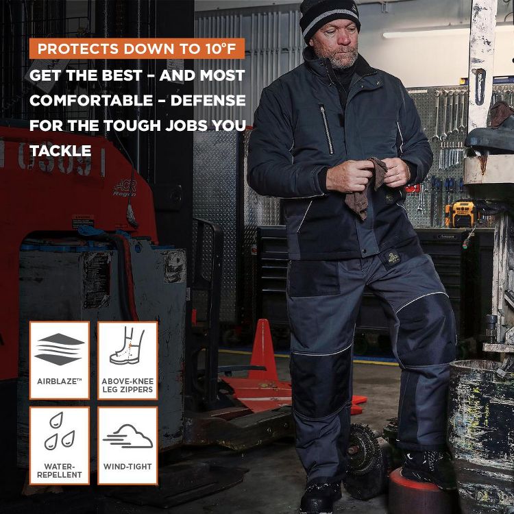 RefrigiWear Men's ChillShield Insulated Pants - Warm, Waterproof, Lightweight Work Pants for Extreme Cold, 4 of 6