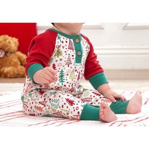 Boy's Baby Boy Cozy Christmas Long Sleeve Romper - Tesa Babe - 1 of 2