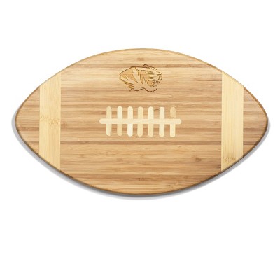 NCAA Mizzou Tigers Touchdown! Football Cutting Board & Serving Tray - Brown