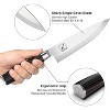 imarku 8 Inch Pro Kitchen Knife High Carbon Stainless Steel EN 1.4116 Japanese Knife Chef's Knives with Ergonomic Handle Single Edge Ultra Sharp Knife - 2 of 4