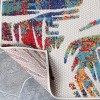 Tropical Leaves Coastal Indoor Outdoor Runner or Area Rug by Blue Nile Mills - 4 of 4