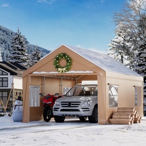 EROMMY 10 Ft X 20 Ft Car Canopy Portable Garage - 1 of 4
