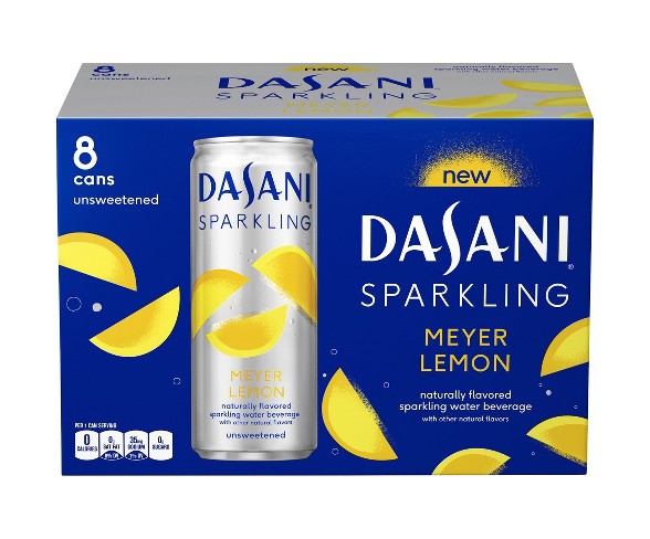 Dasani Sparkling Meyer Lemon - 8pk/12fl oz Cans