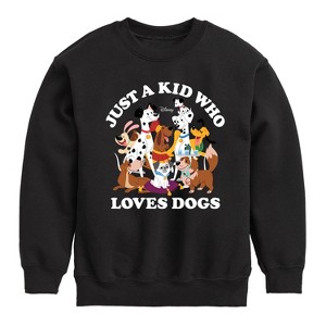 Boys' - Disney - Cats & Dogs Graphic Long Sleeve Fleece Sweatshirt - 1 of 4