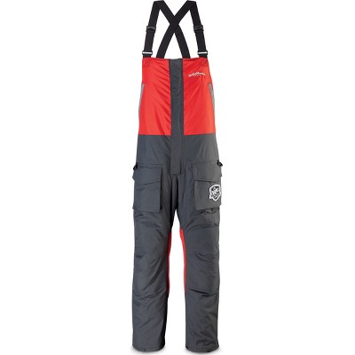 StrikeMaster Surface Fishing Bibs - Charcoal/Red