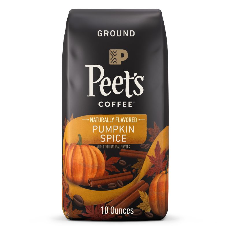 Peet&#39;s Coffee Pumpkin Spice Light Roast Ground Coffee - 10oz, 1 of 8