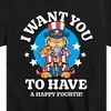 Boys' - Garfield - Want You To Have A Happy Fourth Short Sleeve Graphic T-Shirt - 2 of 4