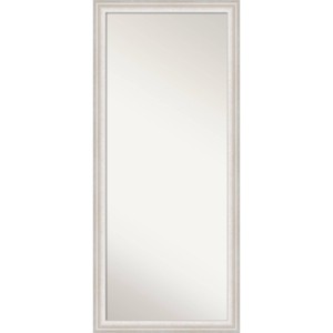 Amanti Art 29"x65" Non-Beveled Trio White Wash Silver Full Length Floor Leaner Mirror : Polystyrene Frame - 1 of 4