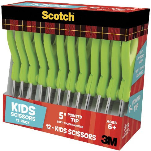 SCOTCH New. 5 Inches-BLUE Kids Blunt Tip Scissors with Soft Touch 