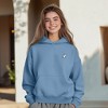 Dalix Heartly Ghost Embroidery Relaxed Hoodie Soft Fleece Sweatshirt Fit Lounge Womens - 4 of 4
