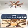 Parrot Uncle 60" Modern Windmill Ceiling Fans with Light and Remote Control Color Changing Integrated LED Ceiling Fan - 4 of 4