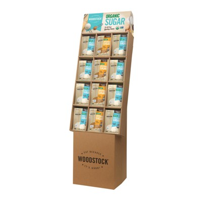 Woodstock - Dsp Sugar - Organic - Cane & Brown - Case of 36