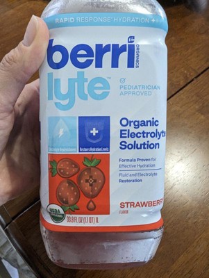 Berri Lyte Organic Plant-based Electrolyte Drink Solution - Strawberry ...