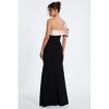 Off the Shoulder Split Leg Fishtail Maxi Dress - 2 of 4