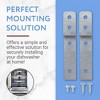 Impresa Dishwasher Side Mount Bracket Kit - Electrolux and Frigid Air -Compatible - 2 Brackets and 4 Screws Included - 2 of 4