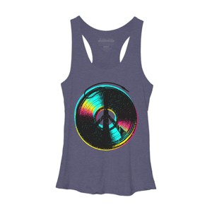 Women's Design By Humans Colors and Music By clingcling Racerback Tank Top - 1 of 3