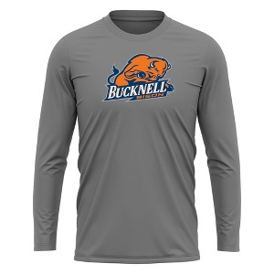 Bucknell University Adult Sport Long Sleeve Shirt Primary Logo, Black - 1 of 4