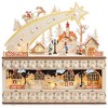 Casafield Pre-Lit Wooden Christmas Advent Calendar with Drawers, Christmas Countdown Holiday Decoration - 2 of 4