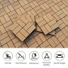 Syemin Carpet Tiles Wood Plastic Composite Deck Tiles Set of 20PCS, Composite Decking Resist Rust, Floor Tile, Durable, Brown, 11.8"*11.8"*0.79" - 4 of 4