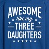 Men's - Instant Message - Awesome Like My 3 Daughters Long Sleeve Graphic T-Shirt - 2 of 4