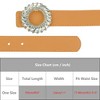 INSPIRE CHIC Women's Faux Leather Belt Fashion Ladies Belt with Rhinestone Buckle for Jeans Pants - 4 of 4