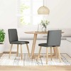 vidaXL Dining Chair Set of 2 Dark Grey - 2 of 4