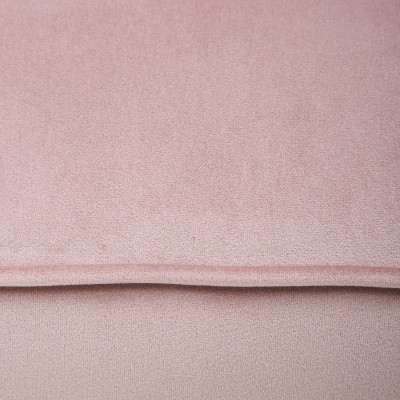 Blush Pink Velvet Barrel Accent Chair with Metal Legs