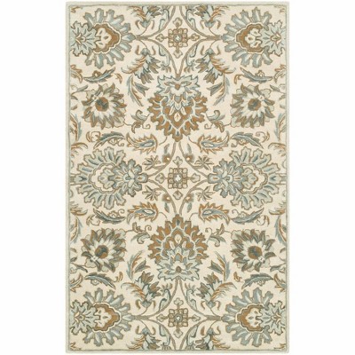 Mark & Day Lyon 8'x11' Rectangle Tufted Indoor Area Rugs Ivory: Wool, Stain-Resistant, Handmade, Traditional Style