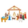 Bright Creations 11 Piece Unfinished Wooden Nativity Scene Set, DIY Christmas Decoration Craft - 4 of 4
