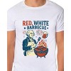 Red White Barbeque Men's George Washington 4th of July Funny T-Shirt - 3 of 4