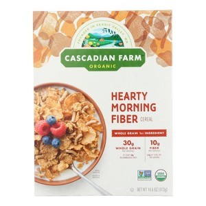 Cascadian Farm Organic Cereal - Hearty Morning - Case of 10 - 14.6 oz - 1 of 2