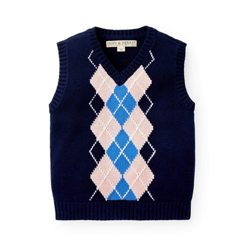 Hope & Henry Boys' V-Neck Sweater Vest, Infant - image 1 of 4