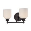 Savoy House Melrose 2 - Light Vanity in  English Bronze - 2 of 4