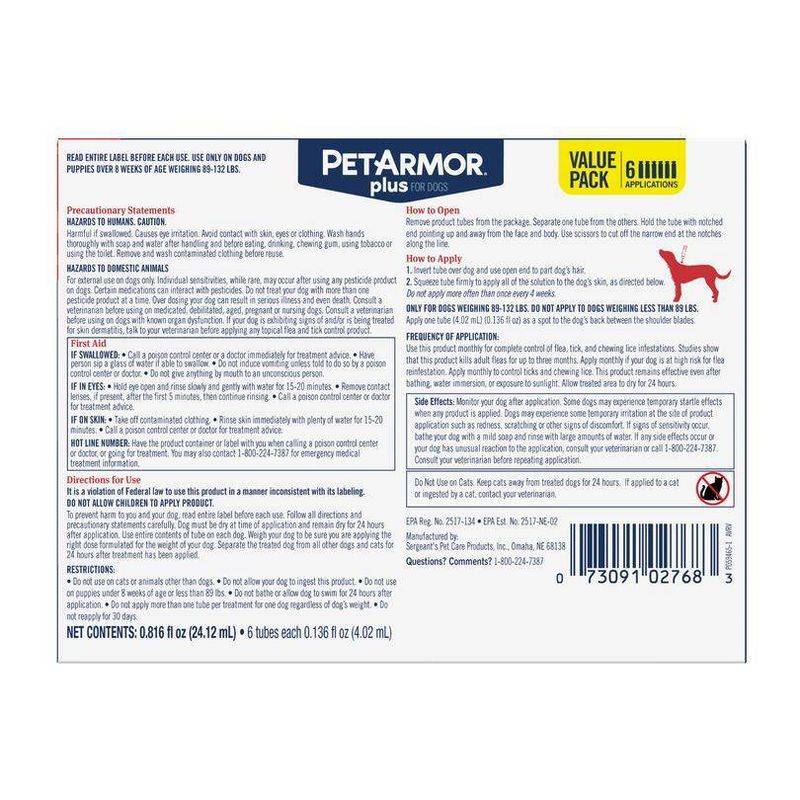 PetArmor Plus Flea and Tick Topical Treatment for Dogs, 4 of 13