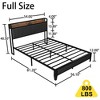 KTMBDW Full/Queen Bed Frame with Headboard, Metal Platform Bed Full/Queen Size with Storage with Charging Station, No Box Spring Needed - 4 of 4