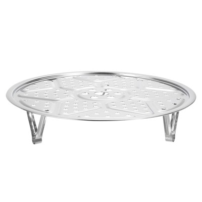 Unique Bargains Stainless Steel Heat Resistant Rust Resistant Steamer Rack with Stand