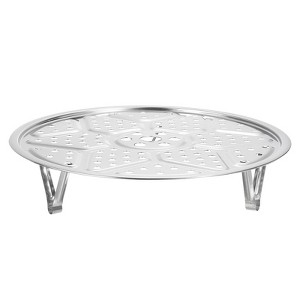 Unique Bargains Stainless Steel Heat Resistant Rust Resistant Steamer Rack with Stand - 1 of 4