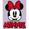 Juniors Womens Mickey & Friends Retro Minnie Mouse Big Face T-Shirt - 2 of 4