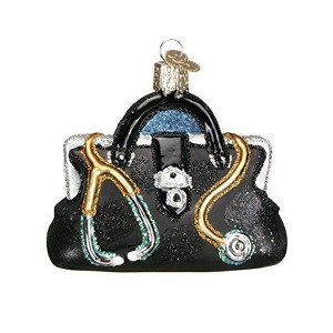 Old World Christmas Blown Glass Ornament for Christmas Tree, Doctor's Bag - 1 of 3