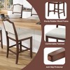 TUYOHW Counter Height Bar Stools Set of 2,Upholstered Bar Chair with Rubber Wood Frame & Footrest,Dining Chair for Kitchen Islands,Home Bars - 4 of 4