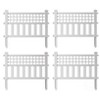 Gardenised Plastic Outdoor Decor Garden Flower Edger Fence, Border, Set of 4 Panels - 2 of 4