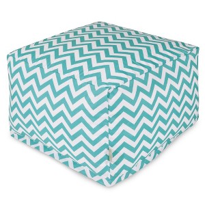 Majestic Home Goods,Ottoman Pouf Chevron - 1 of 4
