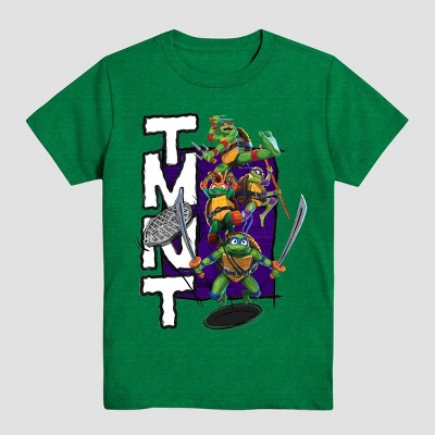 Boys' Teenage Mutant Ninja Turtles Long Sleeve Thermal Graphic T-Shirt -  Green XS